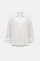 Stretch Poplin Shirt - Collar Boxy Top - Dresses Boutique B.V.
