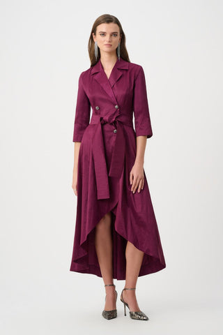 Stretch Taffeta Fit and Flare Wrap Dress - Dresses Boutique B.V.