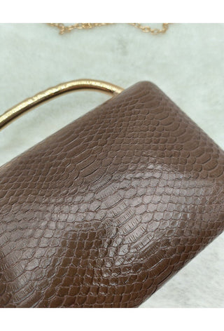 Tuni clutch Brown - Dresses Boutique B.V.