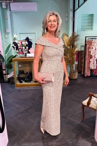 Vileria dress Champagne - Dresses Boutique B.V.