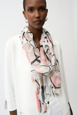 Viscose Abstract Print Scarf - Dresses Boutique B.V.