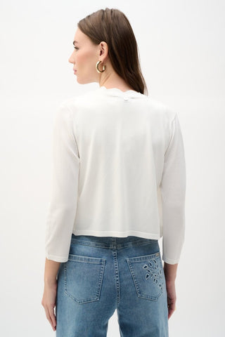 Viscose Sweater Knit Fitted Bolero Cardigan - Dresses Boutique B.V.