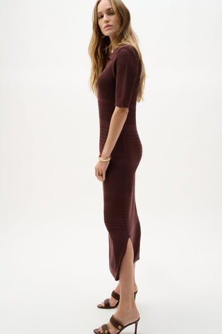 Viscose Sweater Knit Straight Dress - Dresses Boutique B.V.