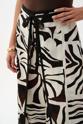 Woven Gauze Tropical Print Wide Leg Pants - Dresses Boutique B.V.