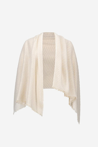 Woven Pleated Rectangular Scarf - Dresses Boutique B.V.