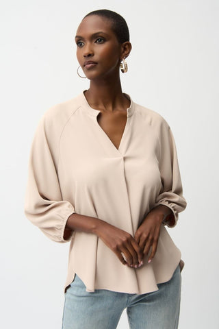 Woven Twill Boxy Top - Dresses Boutique B.V.