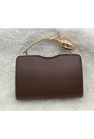 Zyri clutch Brown - Dresses Boutique B.V.