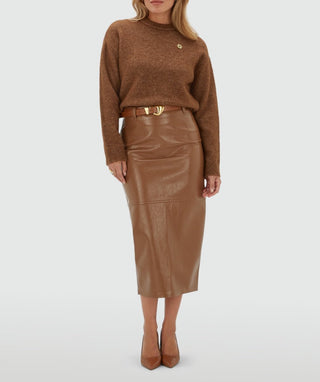 IZE sweater Cognac - Dresses Boutique B.V.
