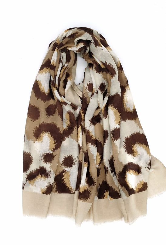 Dresses Boutique - Animal print scarf - Accessoires - OneSize / Beige - Dresses Boutique jurkenwinkel Sittard