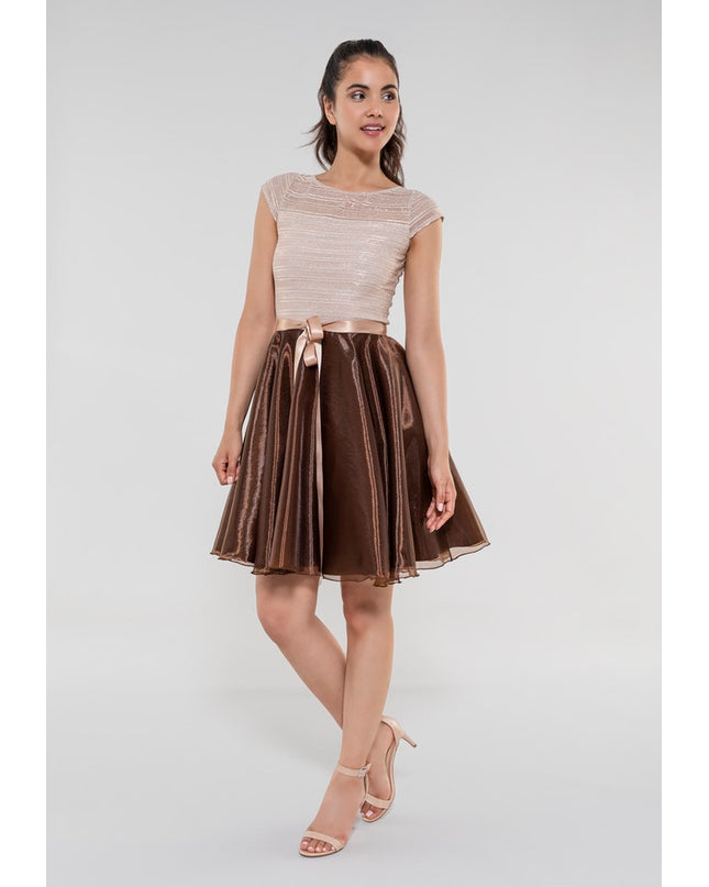 SWING - Asari dress - Jurken - 32 / Earth brown - Dresses Boutique jurkenwinkel Sittard