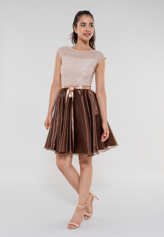 SWING - Asari dress - Jurken - 32 / Earth brown - Dresses Boutique jurkenwinkel Sittard