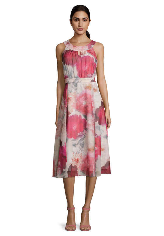 Vera Mont - Beautiful flower dress Fuchsia - Jurken - 38 - Dresses Boutique jurkenwinkel Sittard