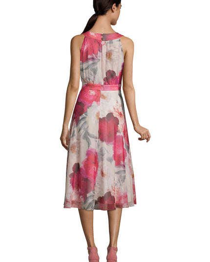 Vera Mont - Beautiful flower dress Fuchsia - Jurken -  - Dresses Boutique jurkenwinkel Sittard