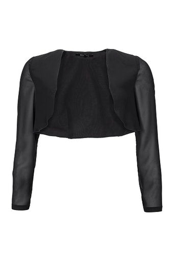 Black long sleeve bolero jacket outlet