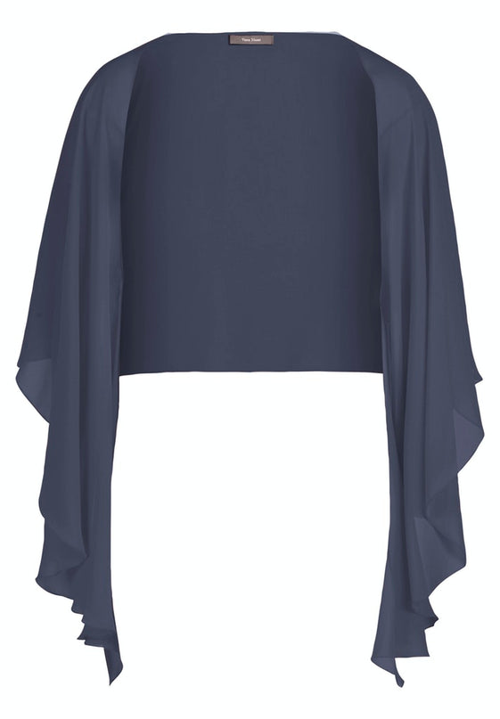 Vera Mont - Chiffon cape bolero - Blazers & Boleros - S / Bright Sapphire - Dresses Boutique jurkenwinkel Sittard