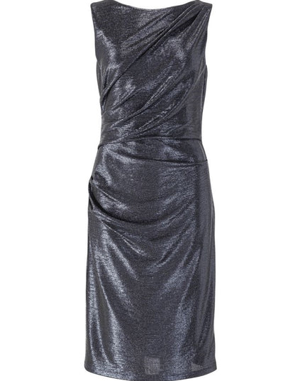 SWING - Drapey jersey sleeveless dress - Jurken - 38 / Navy - Dresses Boutique jurkenwinkel Sittard