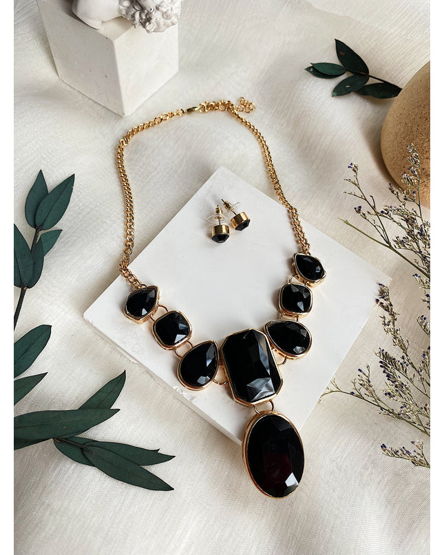Dresses Boutique - Fancy necklace set -  - OneSize / Black - Dresses Boutique jurkenwinkel Sittard
