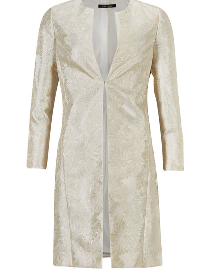 SWING - Jaquard blazer coat - Blazers & Boleros - 34 / Ivory - Dresses Boutique jurkenwinkel Sittard
