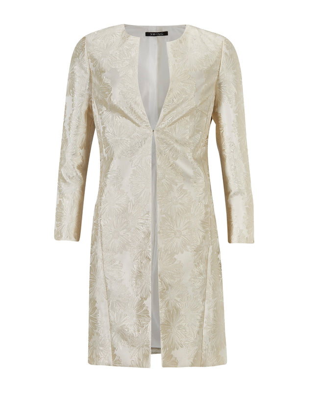 SWING - Jaquard blazer coat - Blazers & Boleros - 34 / Ivory - Dresses Boutique jurkenwinkel Sittard