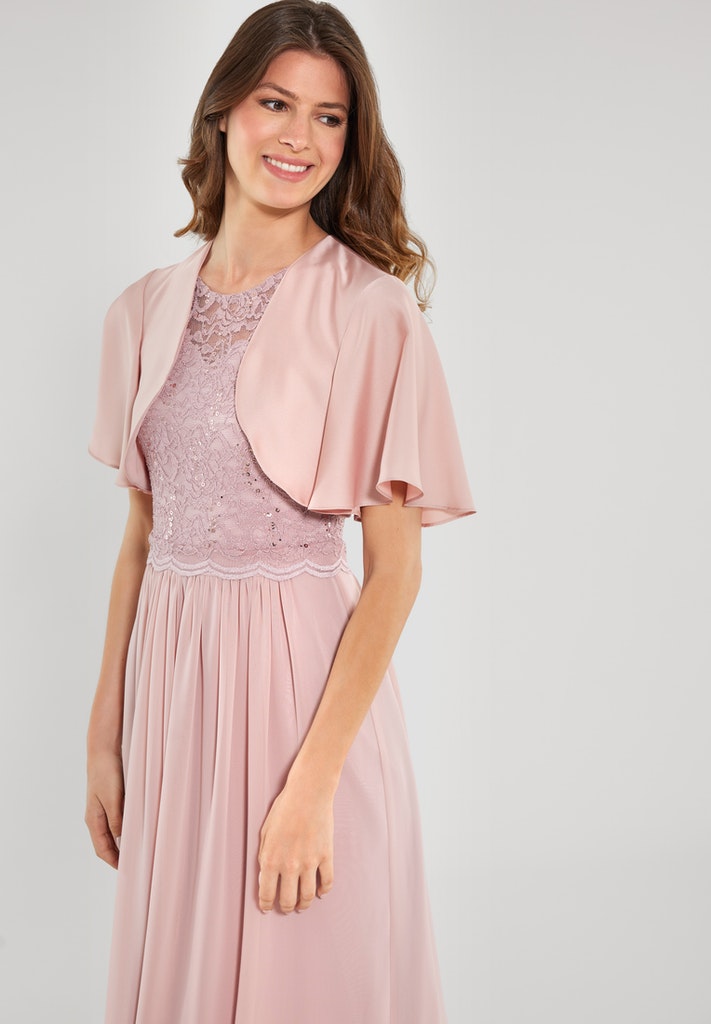 Blush pink bolero discount