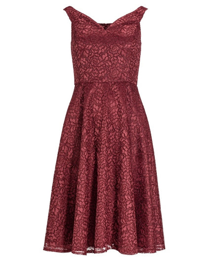 SWING - Lace dress Bordeaux - Jurken - 36 - Dresses Boutique jurkenwinkel Sittard
