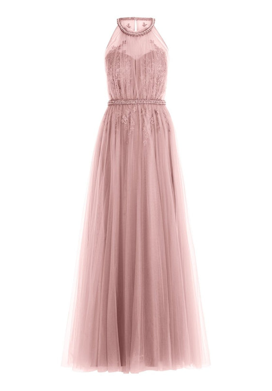 V by Vera Mont satin dress in dark brown V by Vera Mont satin dress in dark brown