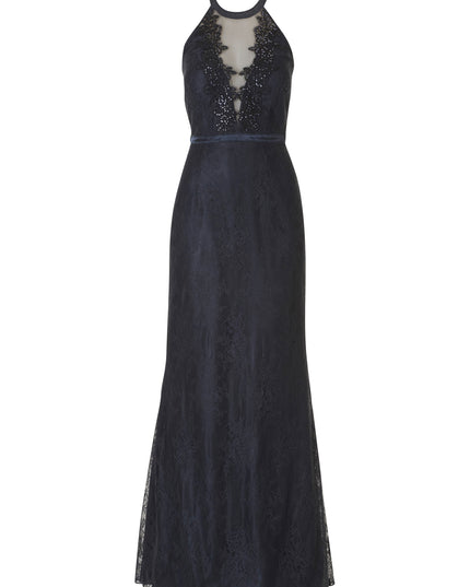 Vera Mont - Maxi open lace dress - Jurken - 34 / Navy - Dresses Boutique jurkenwinkel Sittard