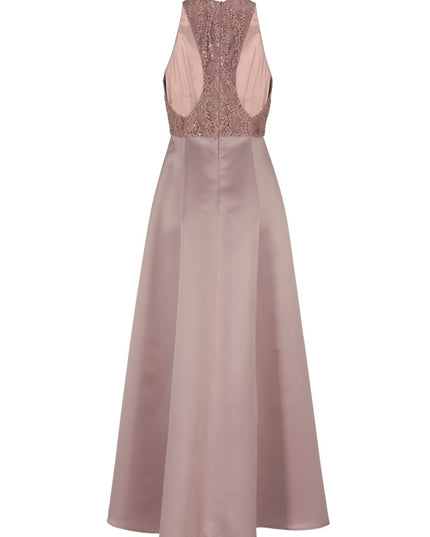 SWING - Maxi sequin satin dress Beige - Gala jurken -  - Dresses Boutique jurkenwinkel Sittard
