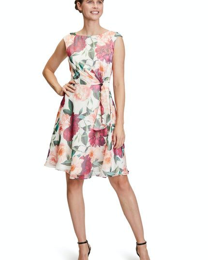 Vera Mont - Mimi flower dress - Jurken - 34 / Offwhite - Dresses Boutique jurkenwinkel Sittard