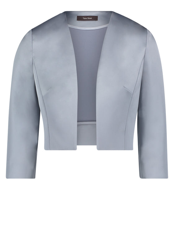 Vera Mont - Round satin blazer - Blazers & Boleros - 36 / Ice - Dresses Boutique jurkenwinkel Sittard