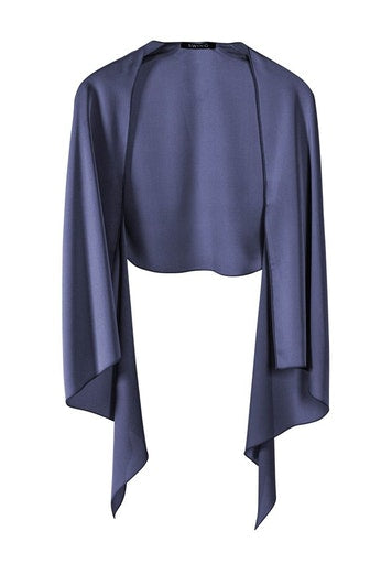 SWING - Satijn chiffon stola - Blazers & Boleros - S / Navy - Dresses Boutique jurkenwinkel Sittard