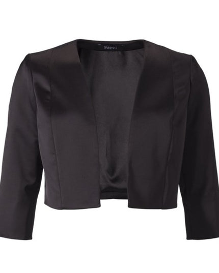 SWING - Satin bolero halve mouw navy Black - Blazers & Boleros - 34 - Dresses Boutique jurkenwinkel Sittard