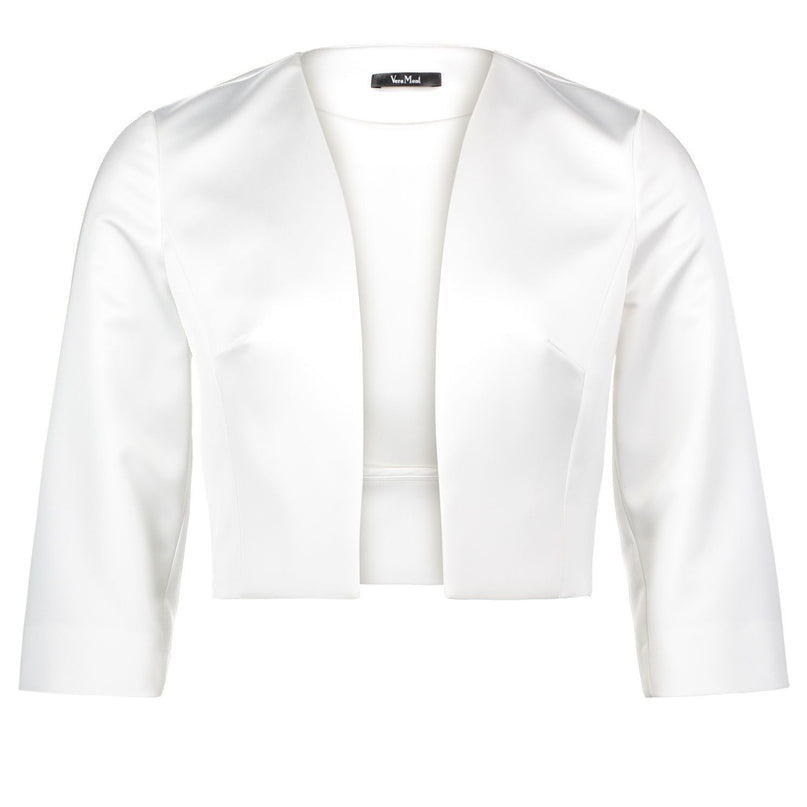 Vera Mont - Satin bolero Vera Mont White - Blazers & Boleros -  - Dresses Boutique jurkenwinkel Sittard