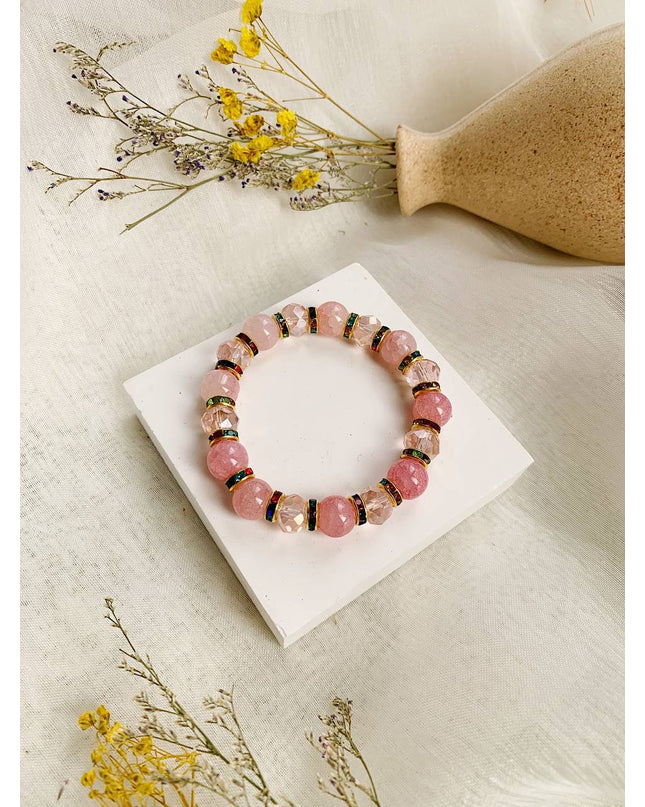Dresses Boutique - Shiny bracelet - Accessoires - OneSize / Rose - Dresses Boutique jurkenwinkel Sittard