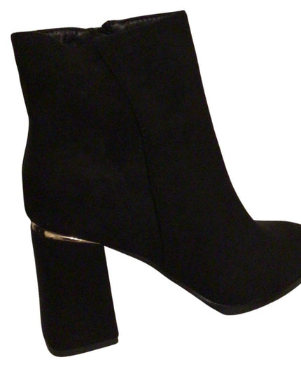 Dresses Boutique - Suedine ankle boot black - Schoenen - 36 - Dresses Boutique jurkenwinkel Sittard