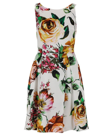 SWING - Florals jurk - Jurken - 34 / Offwhite - Dresses Boutique jurkenwinkel Sittard